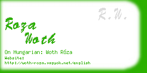 roza woth business card